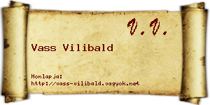 Vass Vilibald névjegykártya